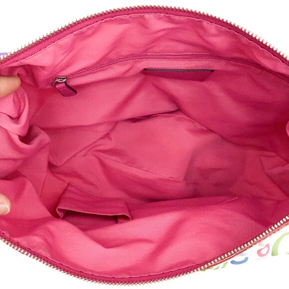 COACH Poppy Daisy Floral Graffiti Multi Color Hobo Shoulder Bag - B1082-F14883 - Picture 5 of 16